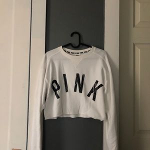 PINK Crop Sweatshirt